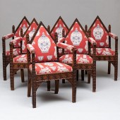 SET OF SIX ENGLISH NEO-GOTHIC