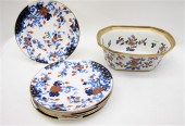SET OF SIX ENGLISH PLATES AND