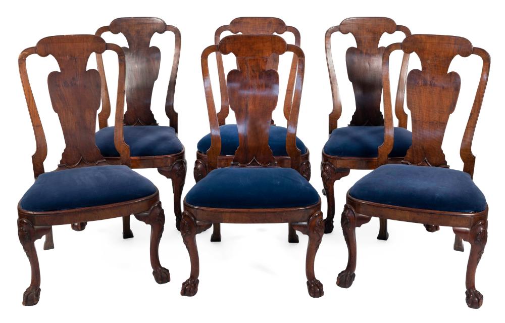 SET OF SIX ENGLISH QUEEN ANNE-STYLE