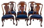SET OF SIX ENGLISH QUEEN ANNE-