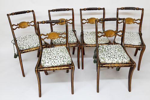 SET OF SIX ENGLISH REGENCY