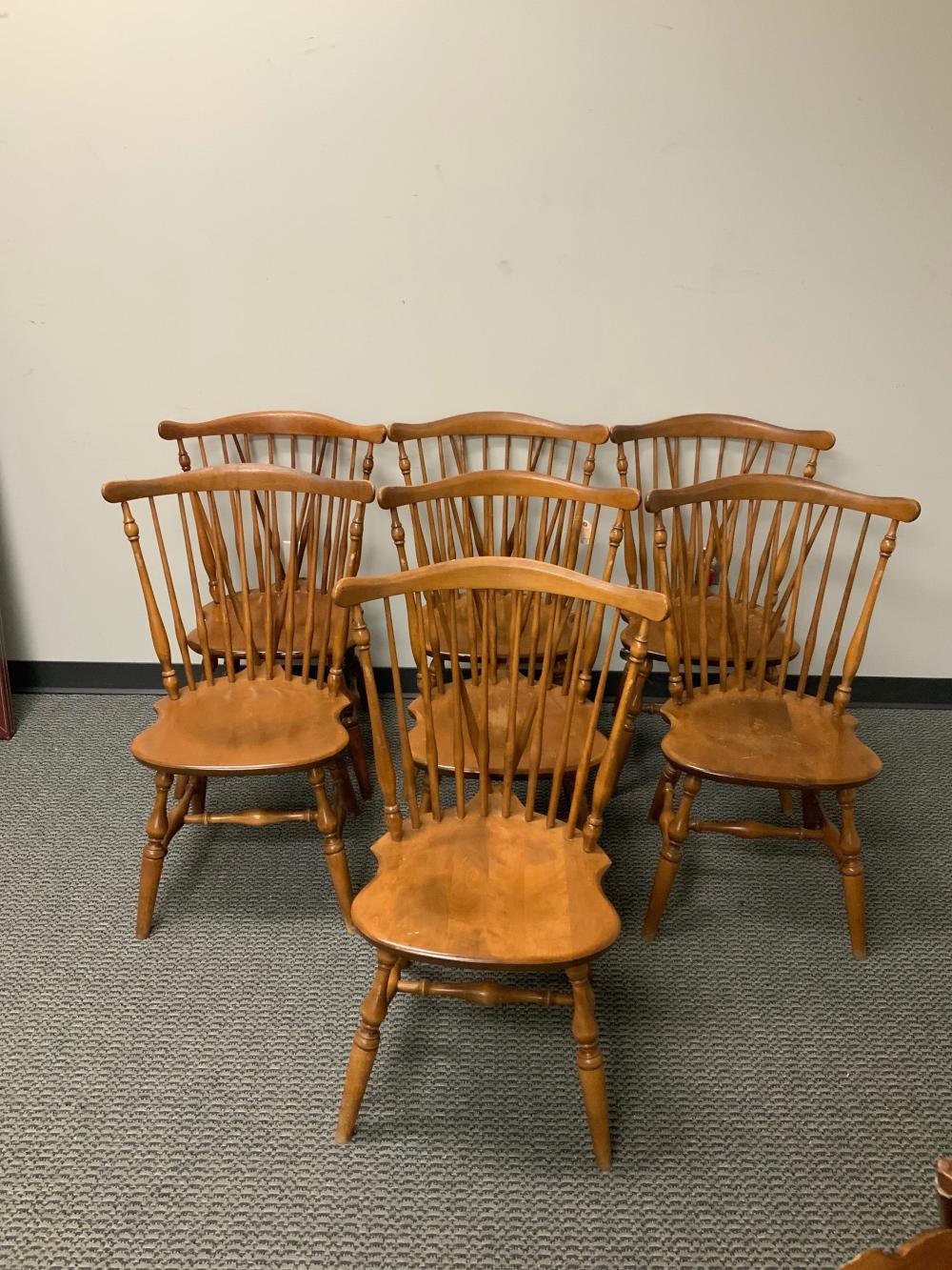 SET OF SIX ETHAN ALLEN 'NUTMEG'