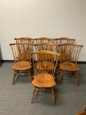 SET OF SIX ETHAN ALLEN 'NUTMEG