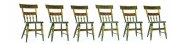 SET OF SIX FANCY WINDSOR CHAIR