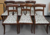 SET OF SIX FEDERAL MAHOGANY 'K