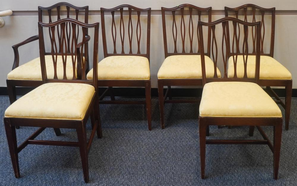 SET OF SIX FEDERAL STYLE MAHOGANY