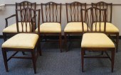 SET OF SIX FEDERAL STYLE MAHOG