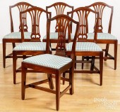 SET OF SIX FEDERAL STYLE MAHOG