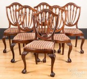 SET OF SIX FEDERAL STYLE MAHOG
