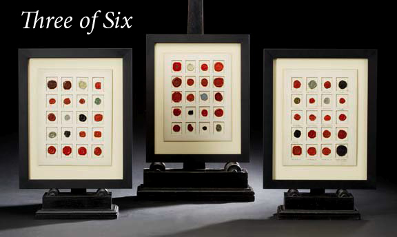 Set of Six French Framed Album