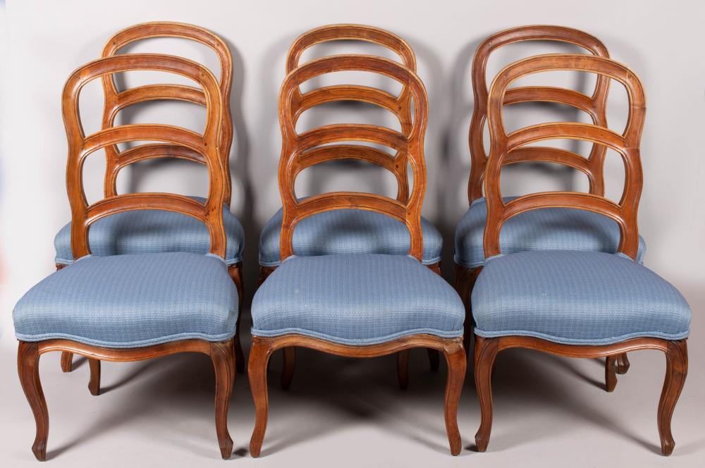 SET OF SIX FRENCH PROVINCIAL