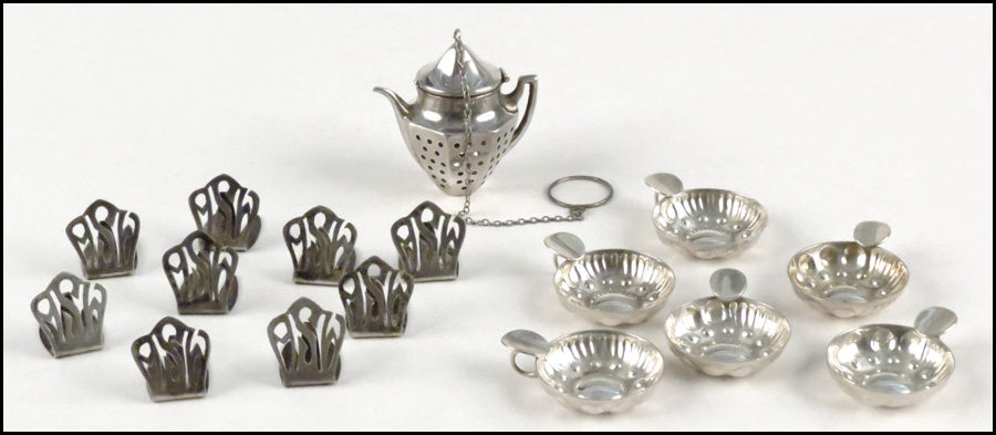 SET OF SIX FRENCH STERLING SILVER