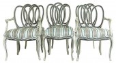 SET OF SIX FRENCH STYLE SIDE C