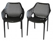 SET OF SIX FRESCO ARMCHAIRS, R