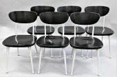 SET OF SIX GAZELLE CHAIRS BY S