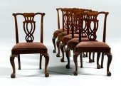 Set of six George II dining ch