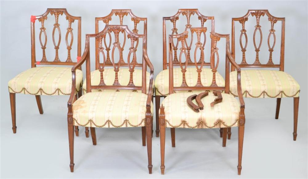 SET OF SIX GEORGE III MAHOGANY