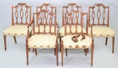 SET OF SIX GEORGE III MAHOGANY