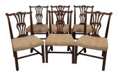 SET OF SIX GEORGIAN SIDE CHAIR