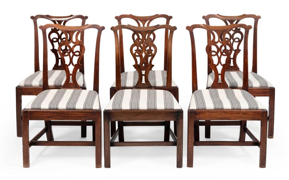 SET OF SIX GEORGIAN SIDE CHAIRS