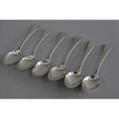 Set of six Georgian sterling s