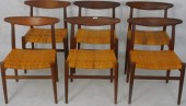 SET OF SIX HANS J. WEGNER (191