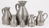 SET OF SIX HAYSTACK MEASURES,