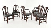 Set of six Hepplewhite style m