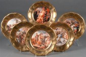 Set of six Hutschenreuther por