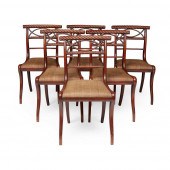 SET OF SIX IRISH REGENCY DININ