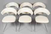 SET OF SIX ITALIAN CHROMED CHA