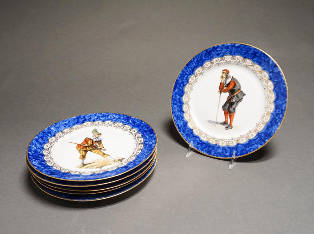 SET OF SIX ITALIAN HAND PAINTED