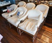 SET OF SIX JACOBEAN STYLE OAK
