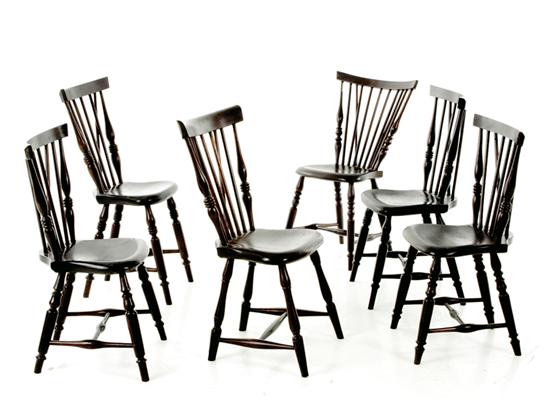Set of six Jamaican mahogany