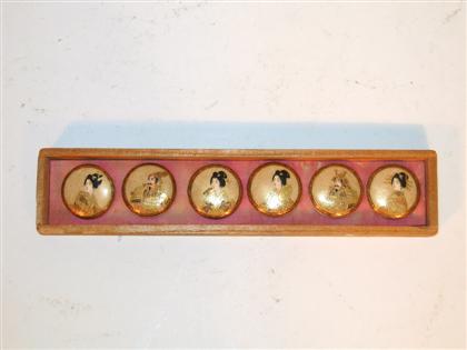 Set of Six Japanese earthenware