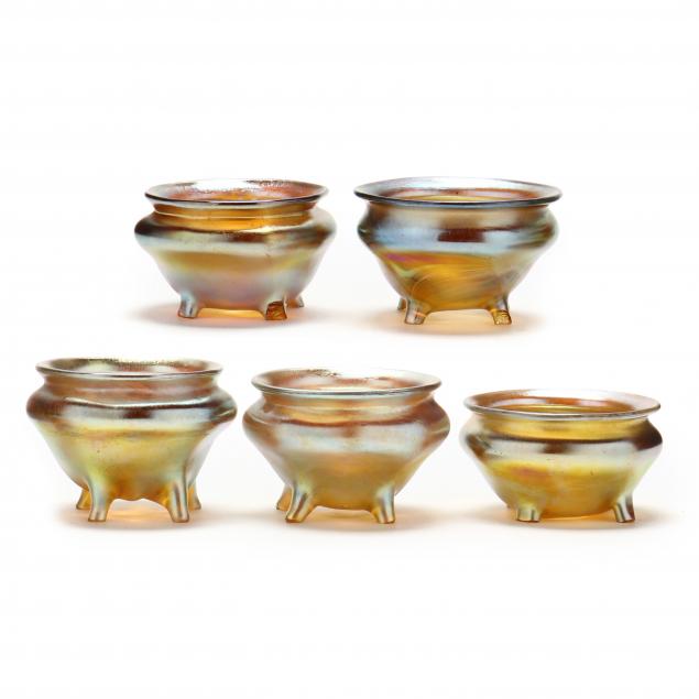 SET OF SIX L. C. TIFFANY FAVRILE