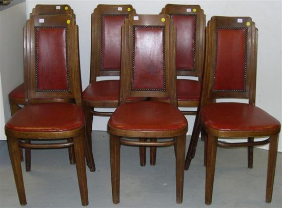 Set of six ''Level Bentwood Chair