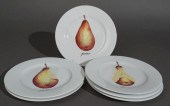 SET OF SIX LIMOGES 'PORCELAINE