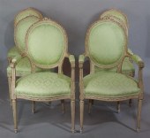 SET OF SIX LOUIS XVI STYLE PAI