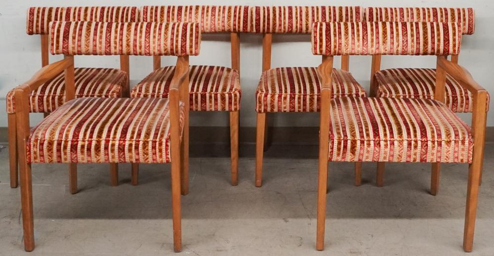 SET OF SIX MODERN FRUITWOOD AND