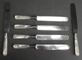 SET OF SIX MOTHER OF PEARL HAN