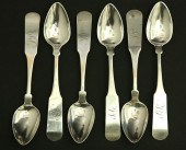 SET OF SIX NANTUCKET COIN SILV