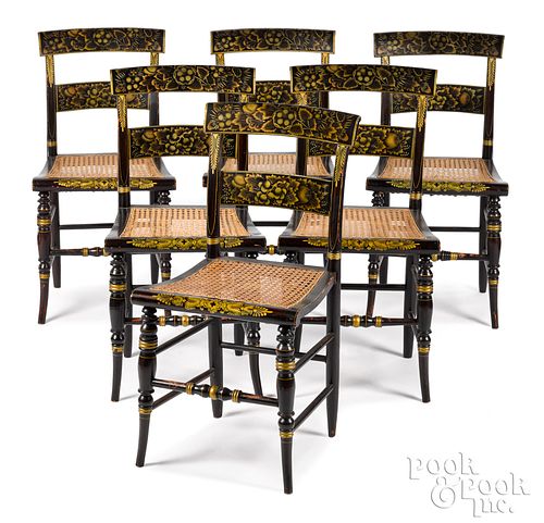 SET OF SIX NEW ENGLAND PAINTED