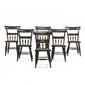 SET OF SIX NEW ENGLAND PAINTED