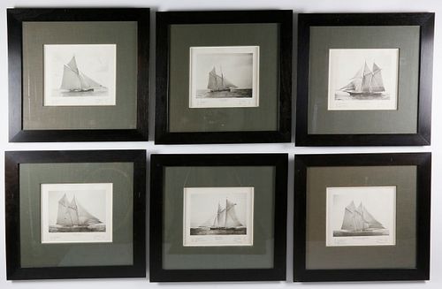 SET OF SIX N.L. STEBBINS