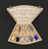 SET OF SIX NORWEGIAN GUILLOCHE