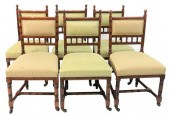 SET OF SIX OAK RENAISSANCE REV