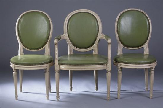 SET OF SIX PAINTED LOUISE XVI