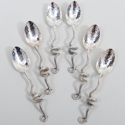 SET OF SIX PAMPALONI ITALIAN SILVER