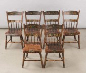 SET OF SIX PENNSYLVANIA CHAIRS